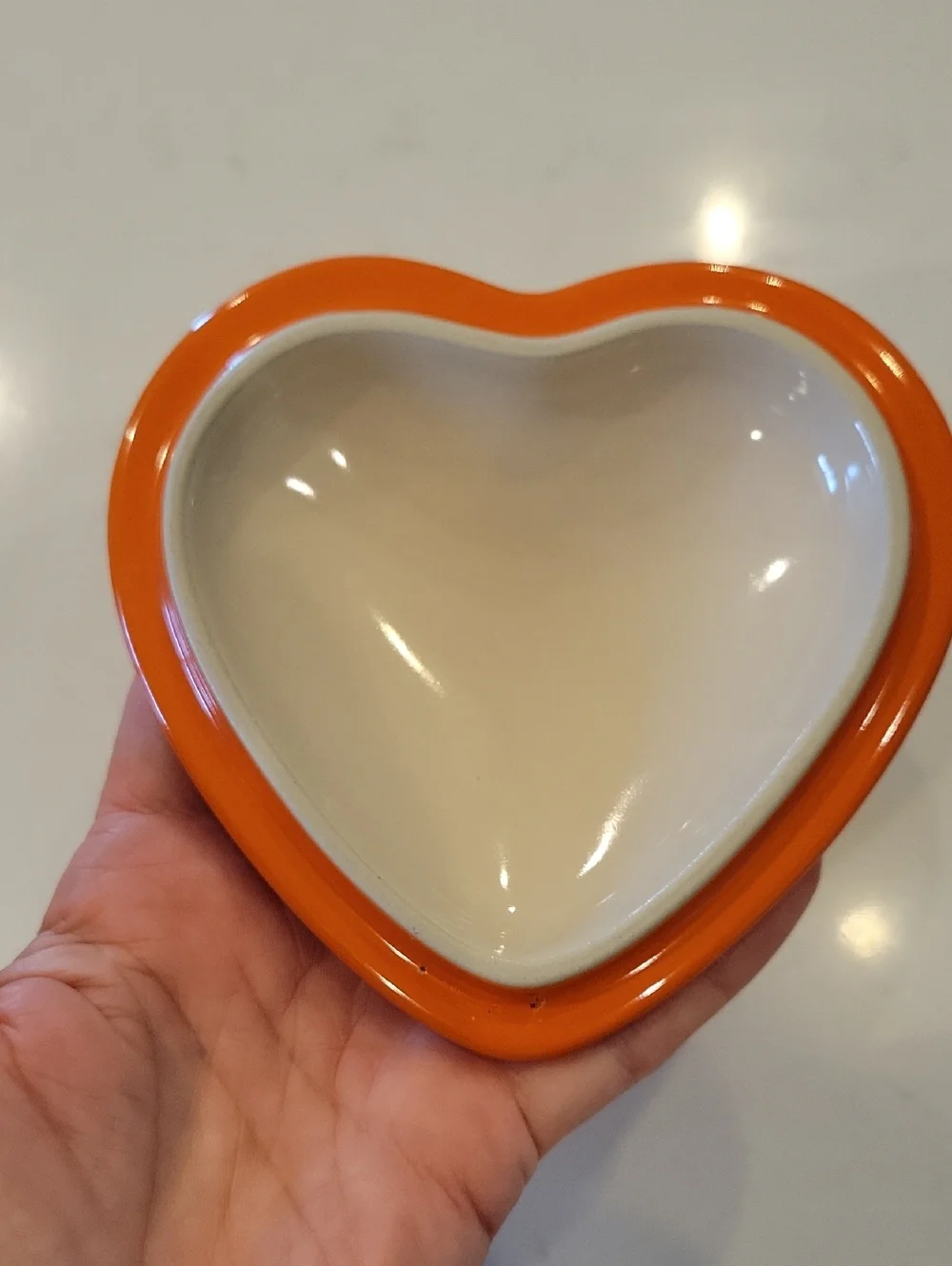 Le Creuset Like New Flame Heart Cocotte